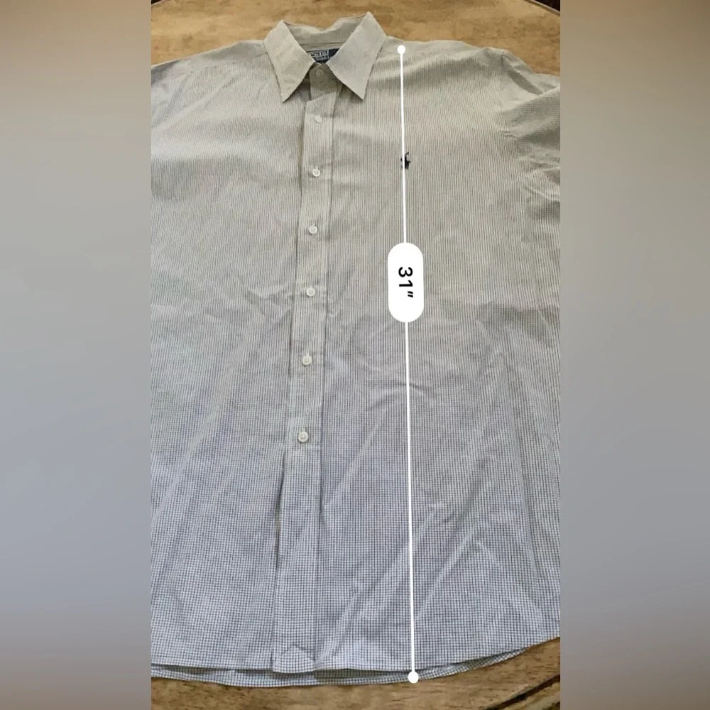Polo Ralph Lauren Lowell Sport Men’s Sz L  Windowpane Plaid Oxford Shirt‎